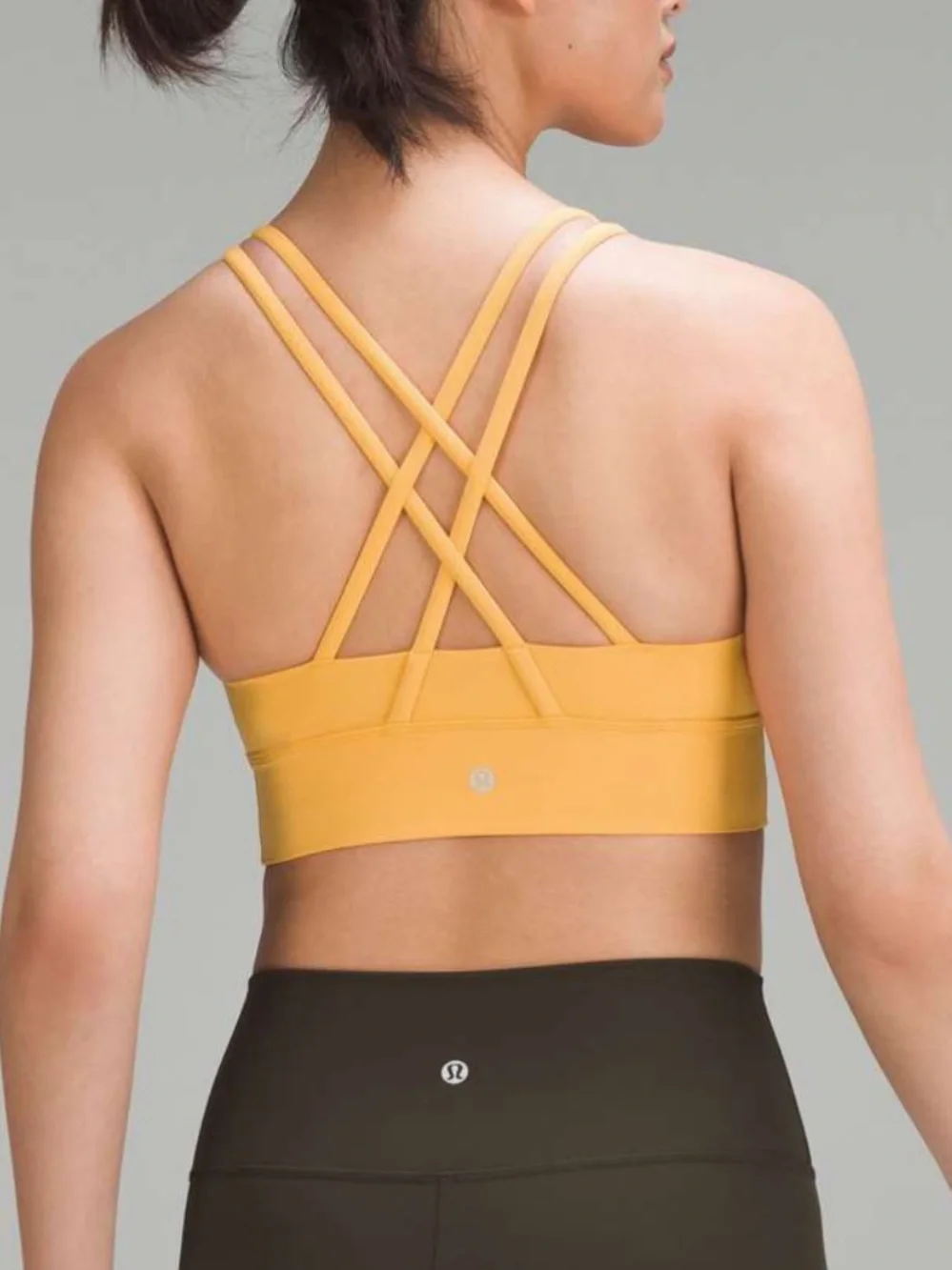 Lululemon Energy Longline Bra *Medium Support B–D Cup in Mango Dream size 6